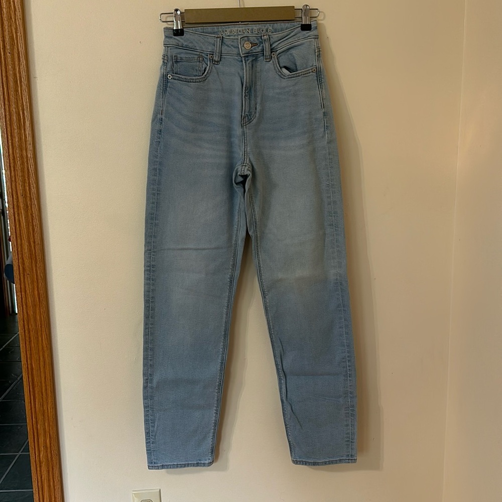 American Eagle mom straight jeans